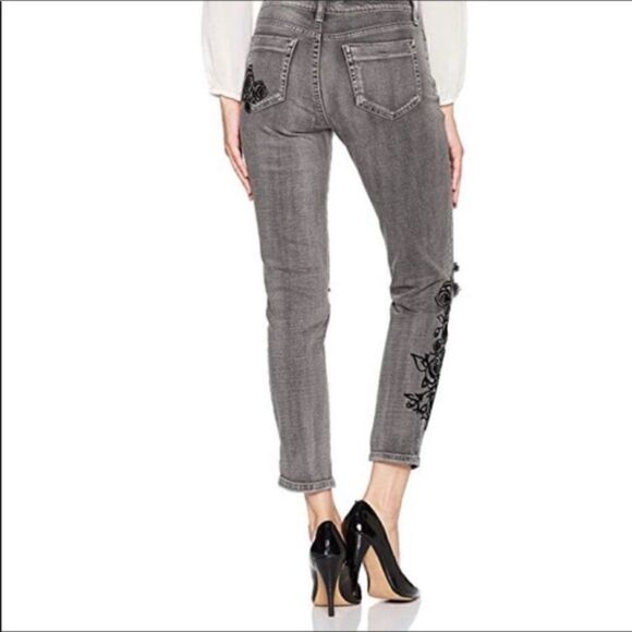 Jessica Simpson Gray Mika Best Friend Distressed  Jeans Sz 30 - Picture 2 of 12